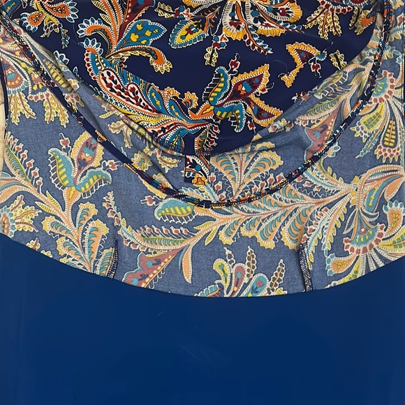 Ralph Lauren Dress in Blue with Colorful Paisley - Picture 3 of 6
